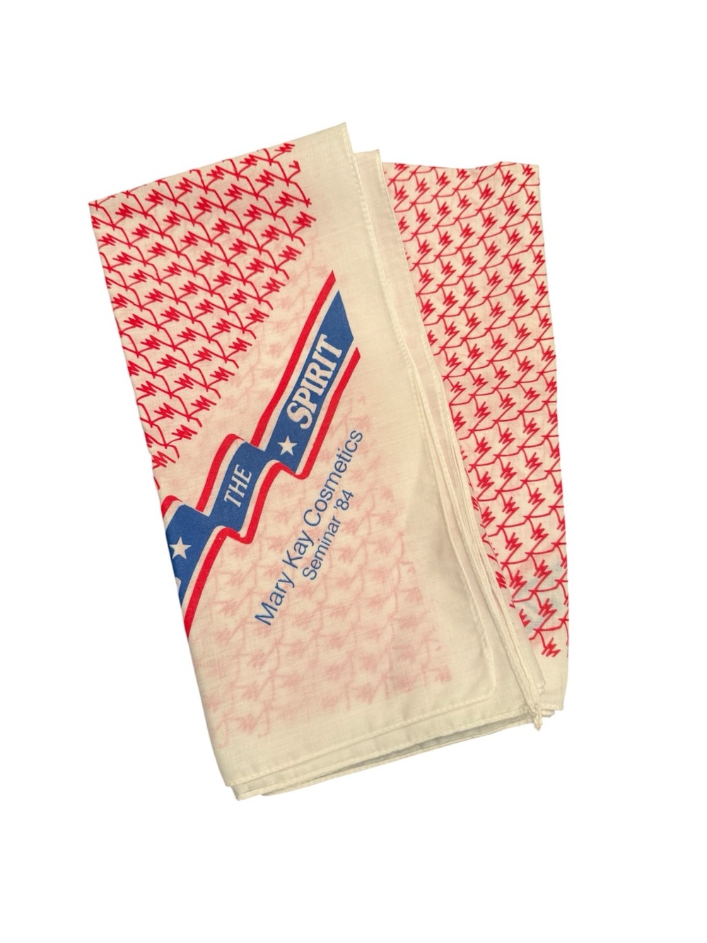 Vintage Mary Kay Bandanas Bundle of (2) Scarves Seminar 1984 Share the Spirit